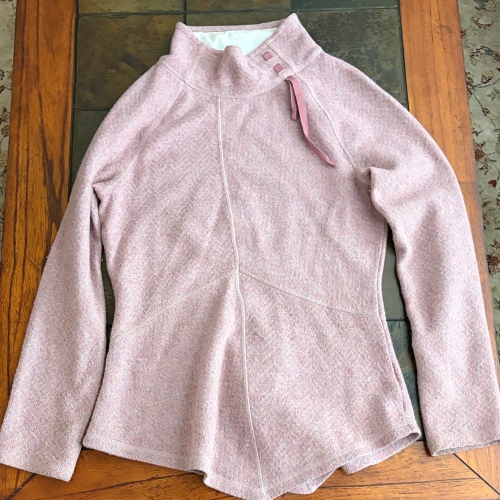 Prana Soft Pink Mattea Turtleneck Sweater